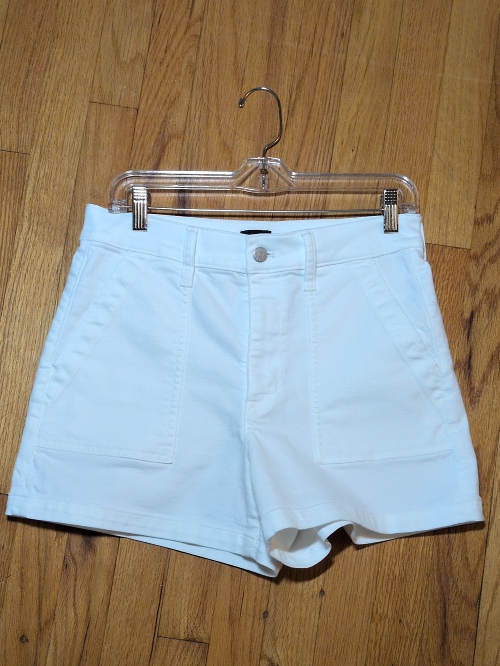 J. Crew women's White High-Rise Pocket Shorts 28